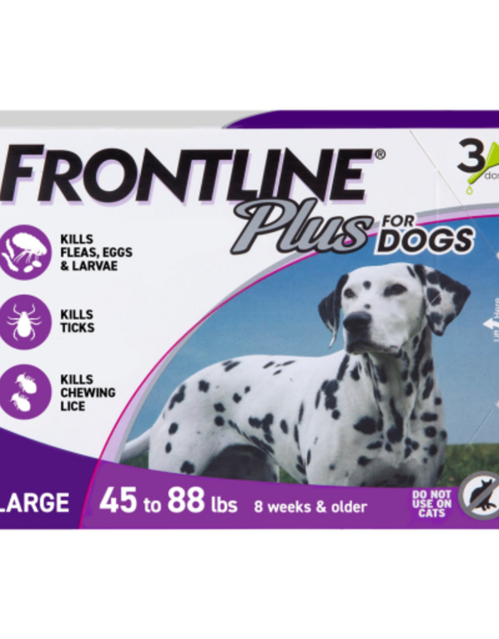 Frontline FRONTLINE PLUS DOG 3PK 45-88LBS LG
