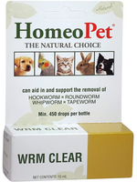 Homeopet HomeoPet Worm Clear 15 ml Homeopathic for Dogs Cats and Birds