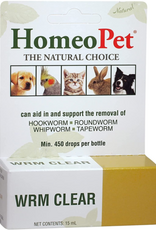 Homeopet HomeoPet Worm Clear 15 ml Homeopathic for Dogs Cats and Birds