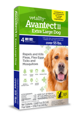 Vetality Vetality Avantect II Flea and Tick Prevention for Extra Large Dogs  > 55 lbs 4 Doses