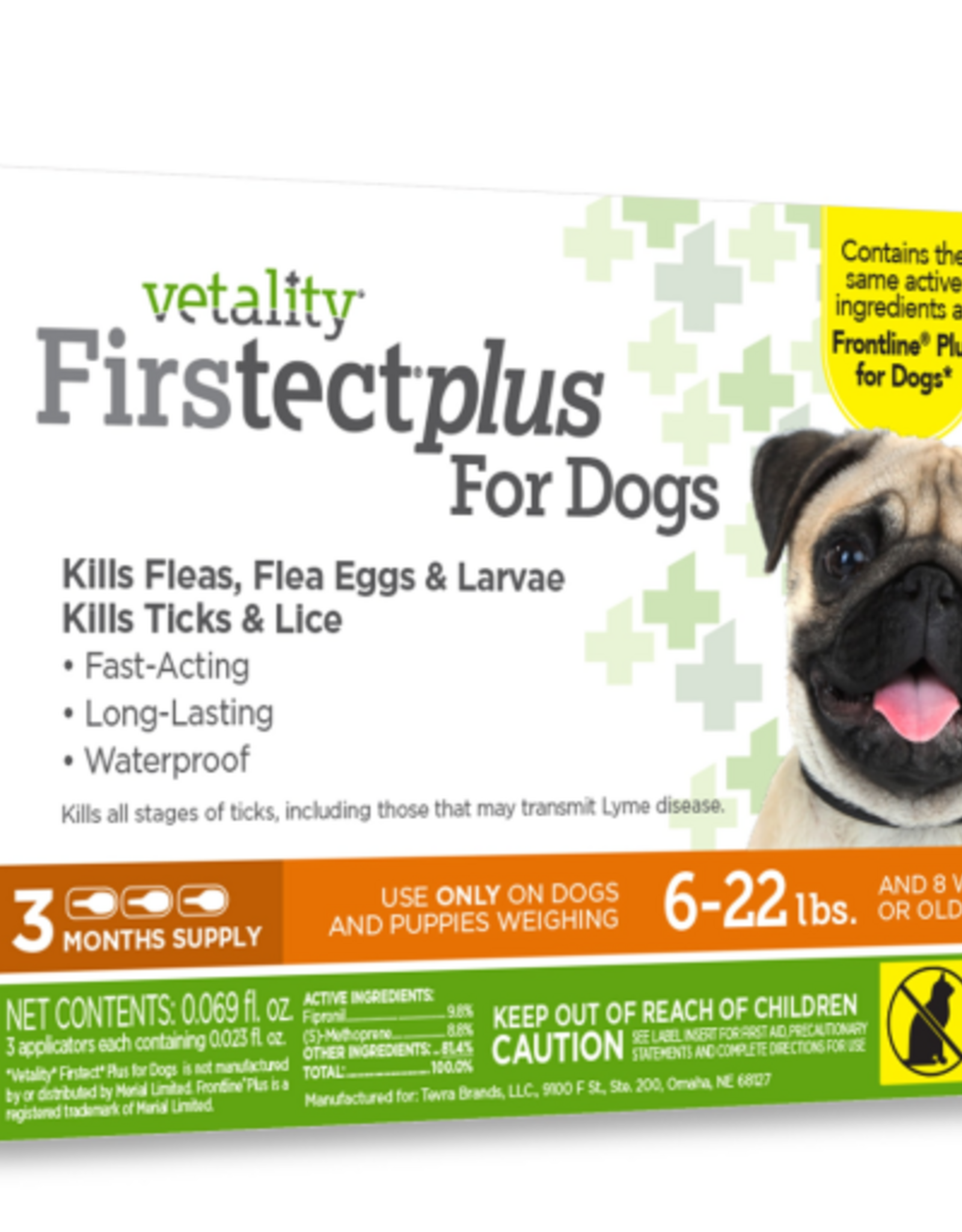Vetality Vetality Firstect Plus For Dogs 6-22 lbs 3 Doses