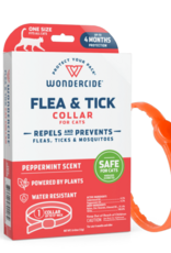 Wondercide Wondercide Flea & Tick Collar for Cats with Natural Essential Oils, 6.1 IN, Orange