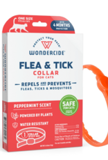 Wondercide Wondercide Flea & Tick Collar for Cats with Natural Essential Oils, 6.1 IN, Orange
