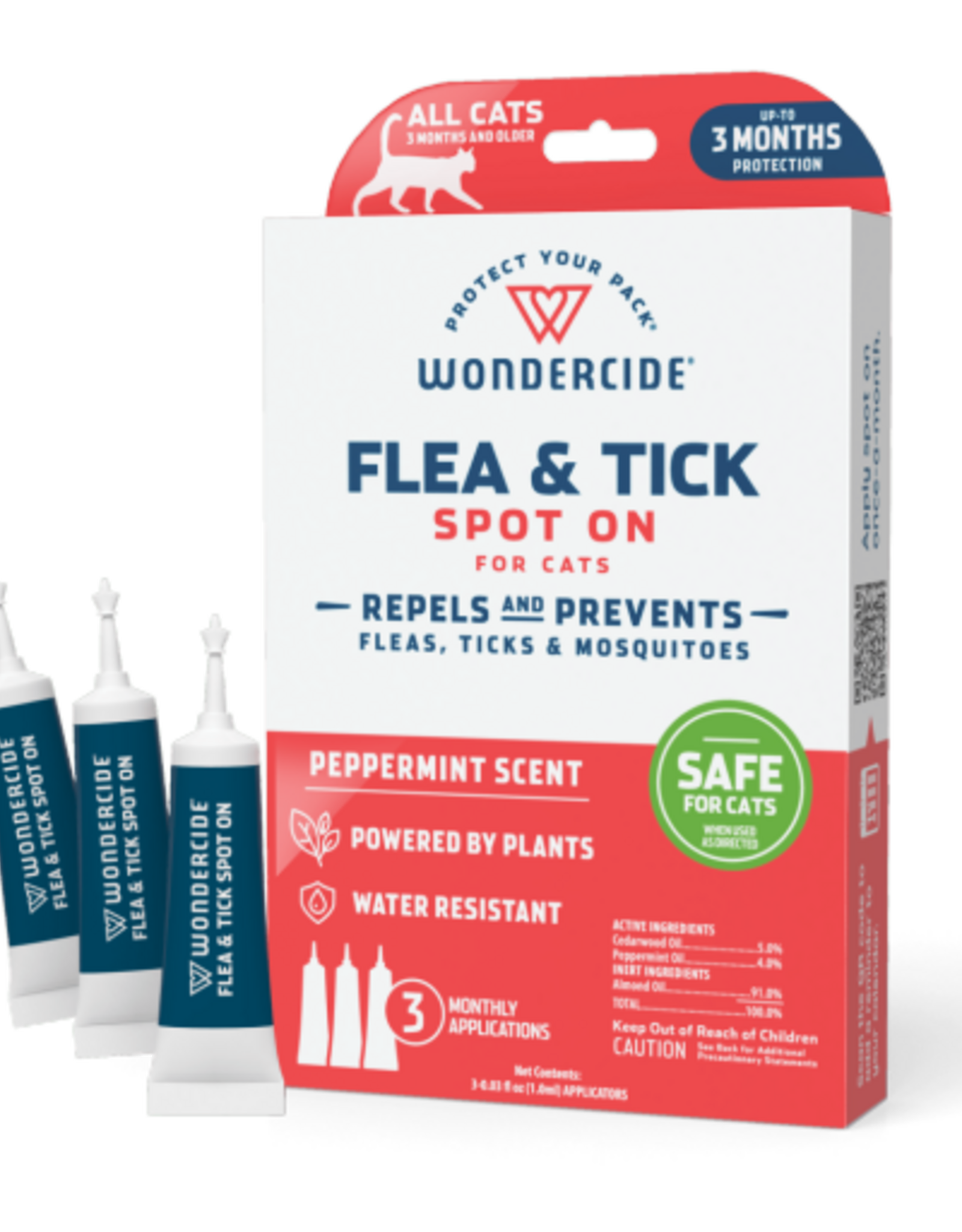 Wondercide Wondercide Flea & Tick Spot on for Cats with Natural Essential Oils