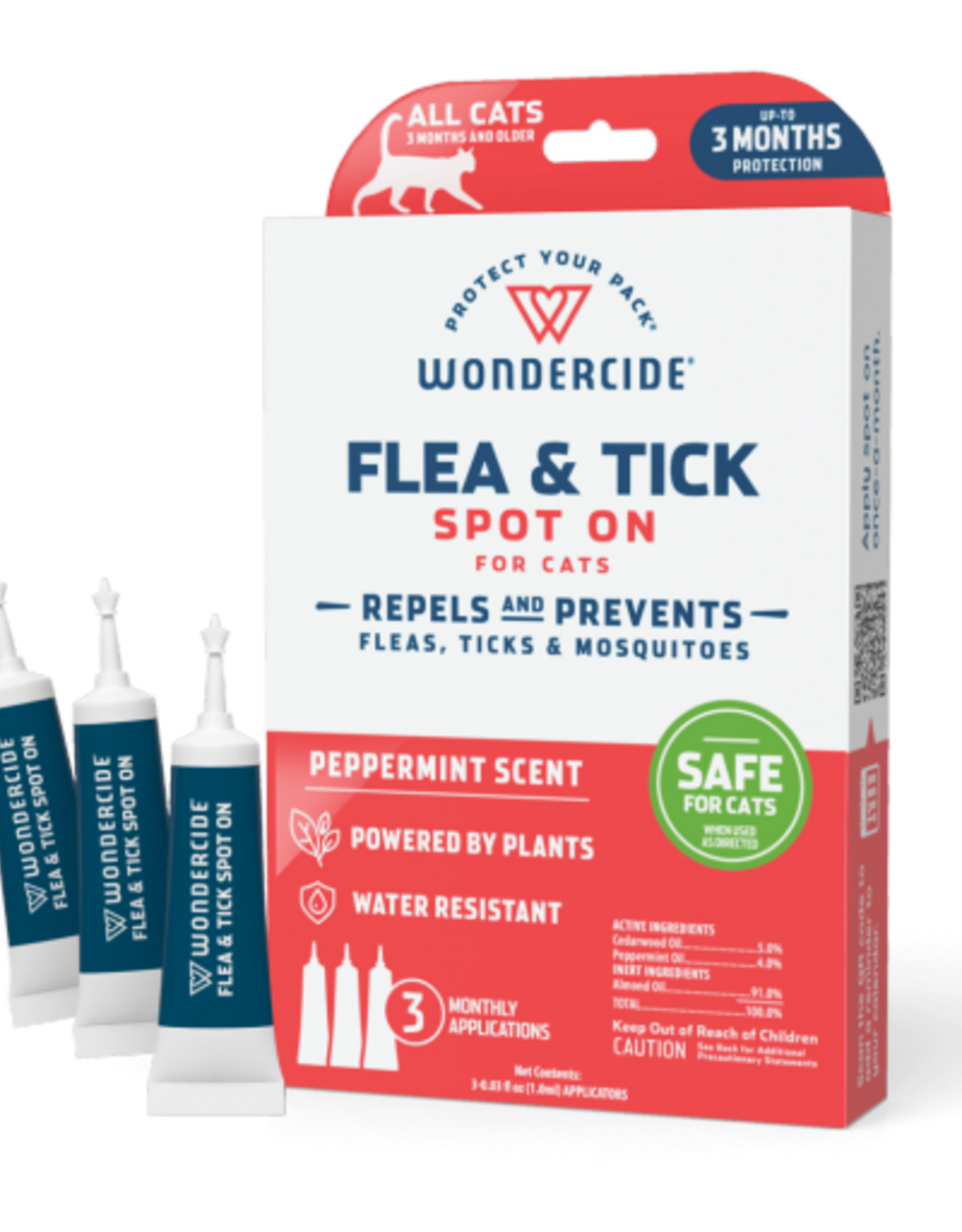 Wondercide Wondercide Flea & Tick Spot on for Cats with Natural Essential Oils