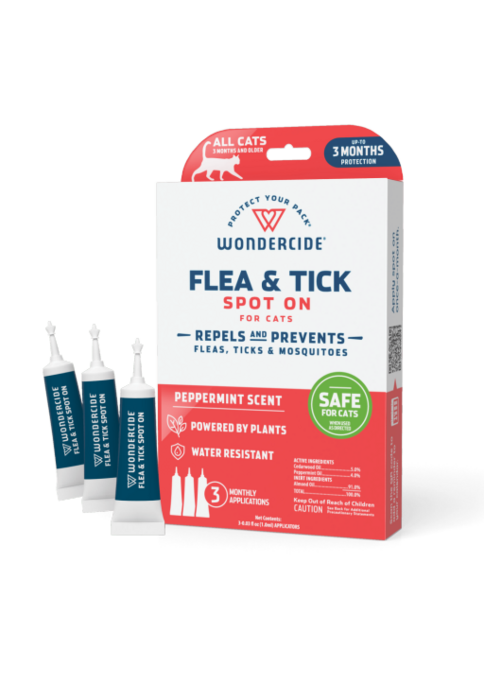Wondercide Wondercide Flea & Tick Spot on for Cats with Natural Essential Oils