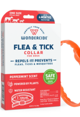 Wondercide Wondercide Flea & Tick Collar for Dogs with Natural Essential Oils, 6.1 IN, Orange
