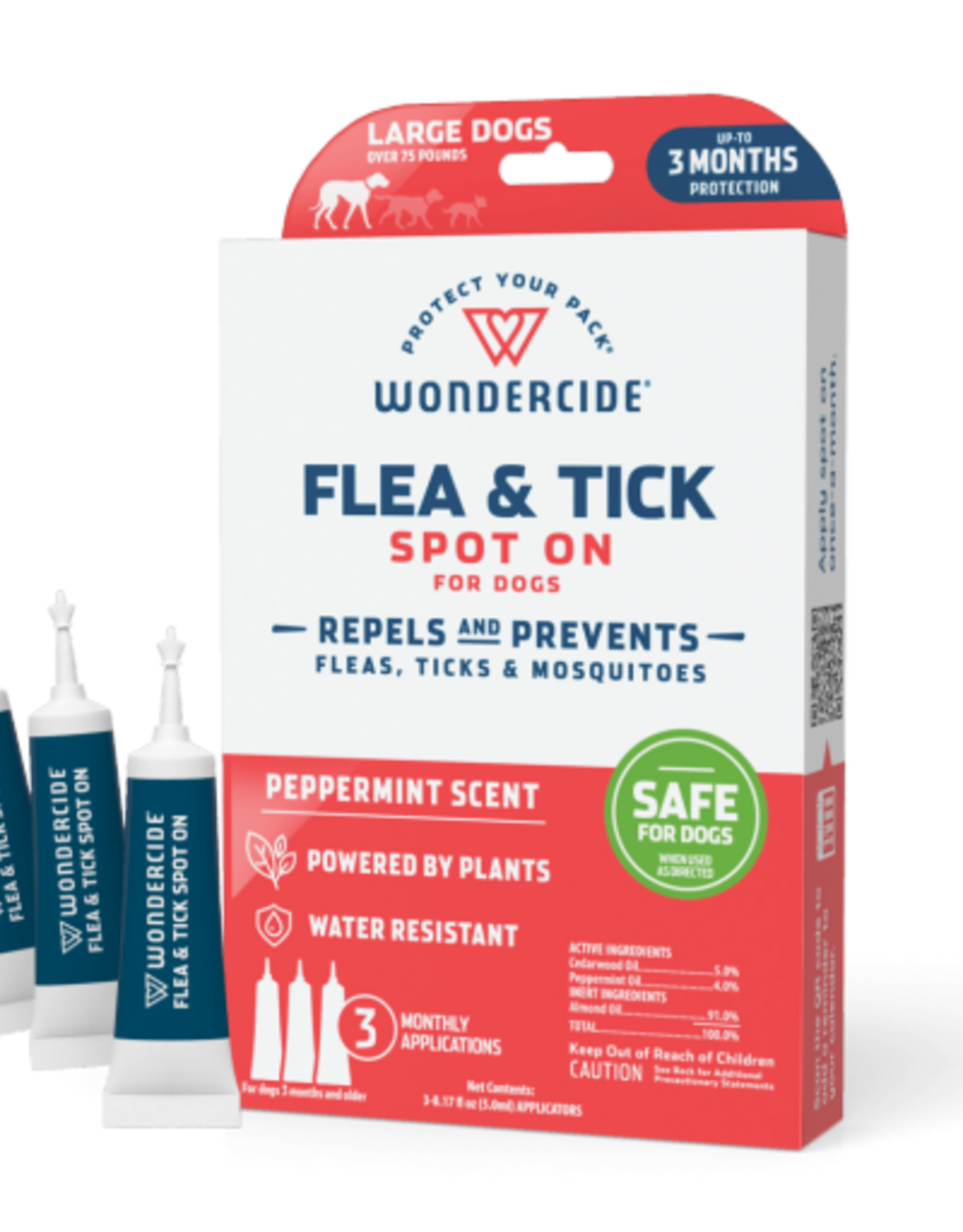Wondercide Wondercide Flea & Tick Spot on for Large Dogs with Natural Essential Oils
