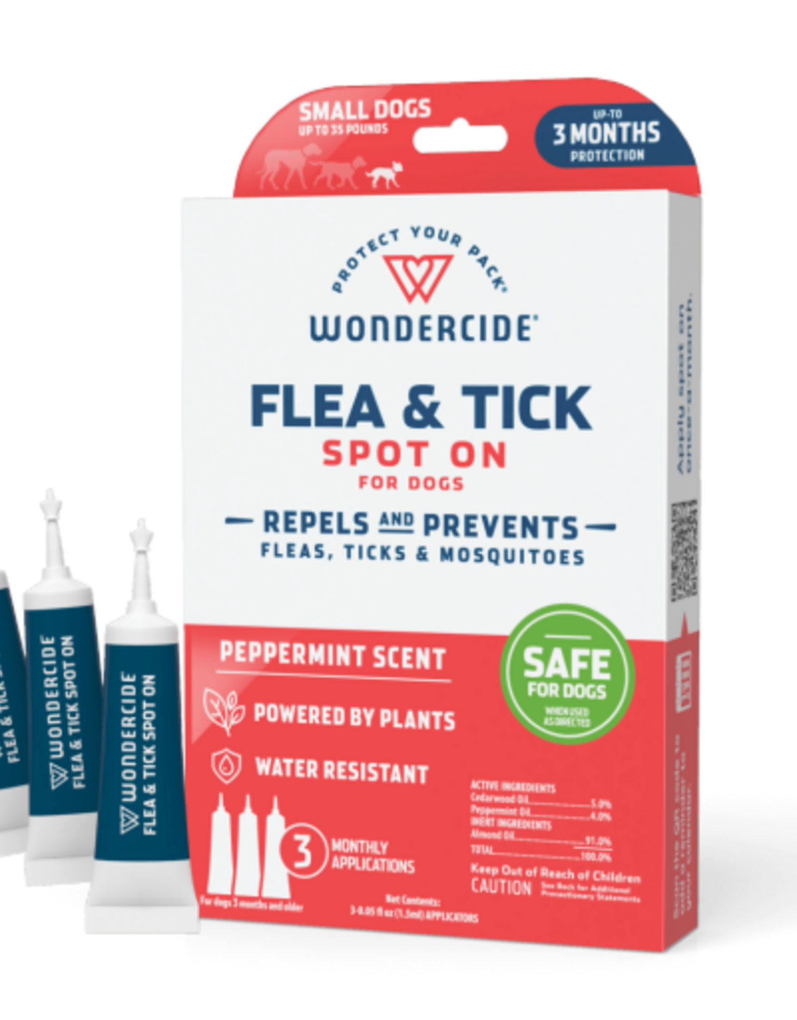 Wondercide Wondercide Flea & Tick Spot on for Small Dogs with Natural Essential Oils
