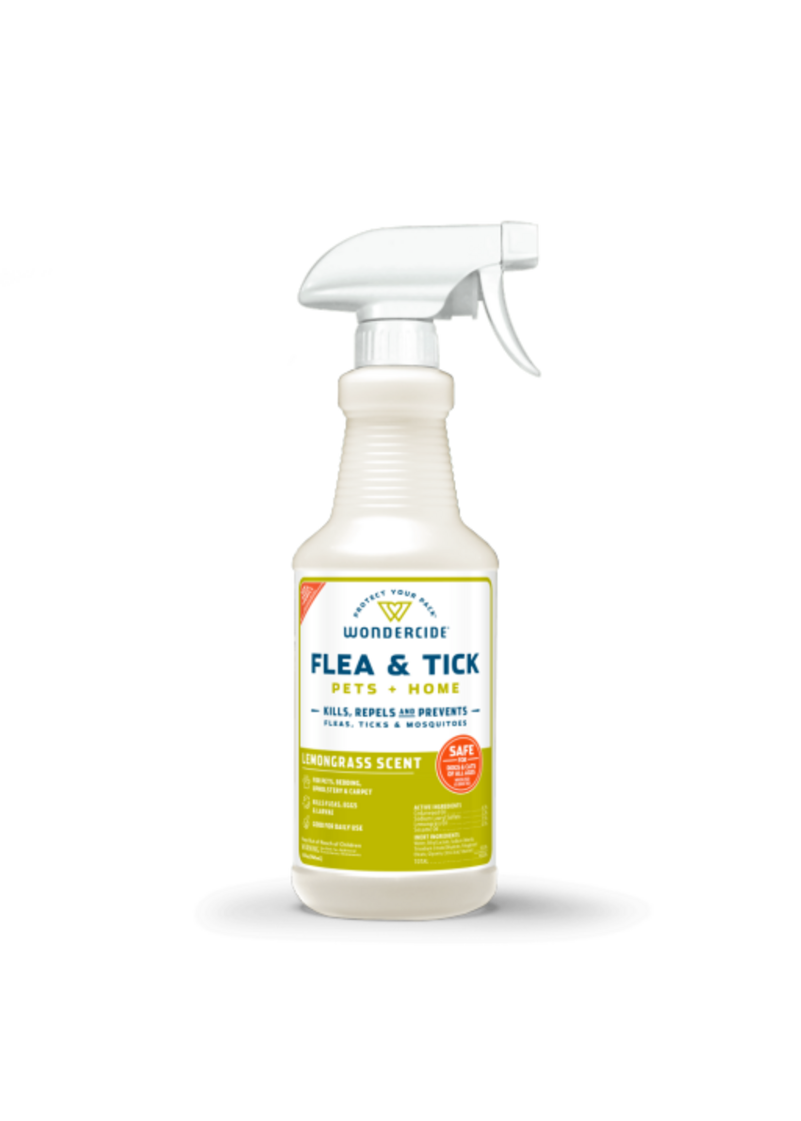 Wondercide Wondercide Flea, Tick and Mosquito Spray for Dogs, Cats & Home - Lemongrass 16 oz