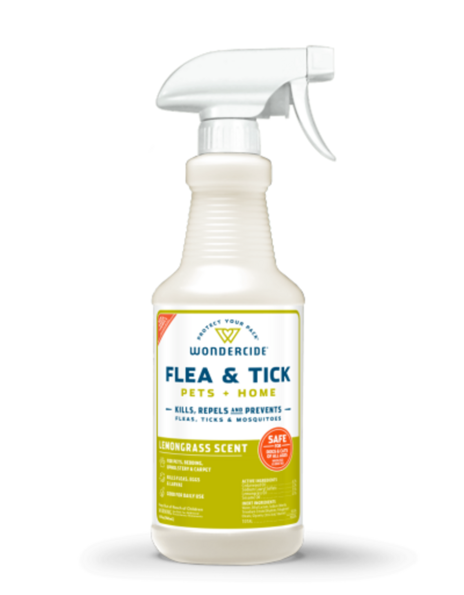 Wondercide Wondercide Flea, Tick and Mosquito Spray for Dogs, Cats & Home - Lemongrass 16 oz