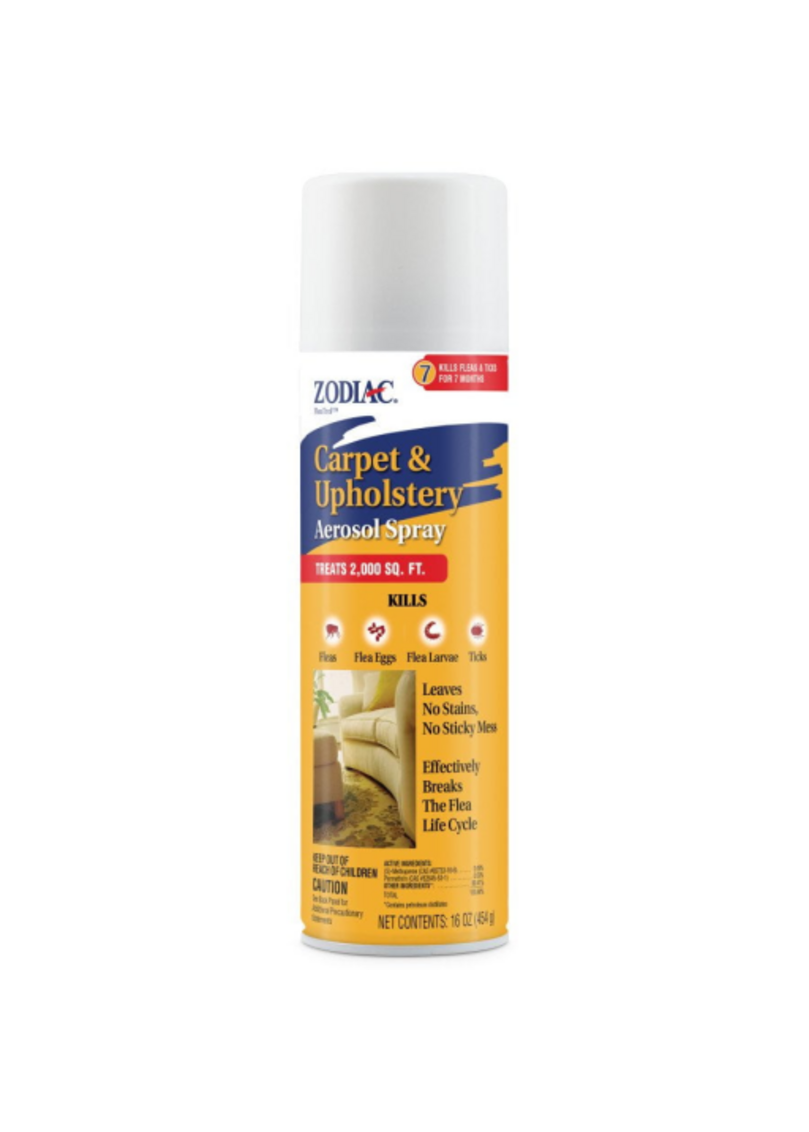 Farnam Zodiac Flea and Tick Carpet and Upholstery Aerosol Spray 16 oz