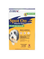 Farnam Zodiac Spot on Flea & Tick Controller for Dogs >60 lbs - 4 Pack
