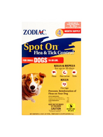 Farnam Zodiac Spot on Flea & Tick Controller for Dogs  Small Dogs 16-30 lbs - 4 Pack