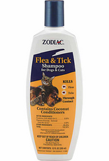 Farnam Zodiac Flea and Tick Shampoo for Dogs and Cats  12 oz