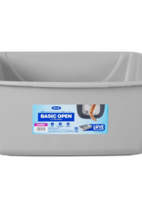 Petmate Petmate Basic Open Top Cat Litter Pan Plastic Cat Litter Box  - Jumbo, Gray