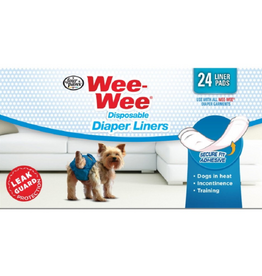 Four Paws Wee-Wee Dog Diaper Garment Pads 24 Pack Ships N 24h