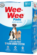 Four Paws Wee-Wee Pads 14 pack White 22  x 23  x 0.1