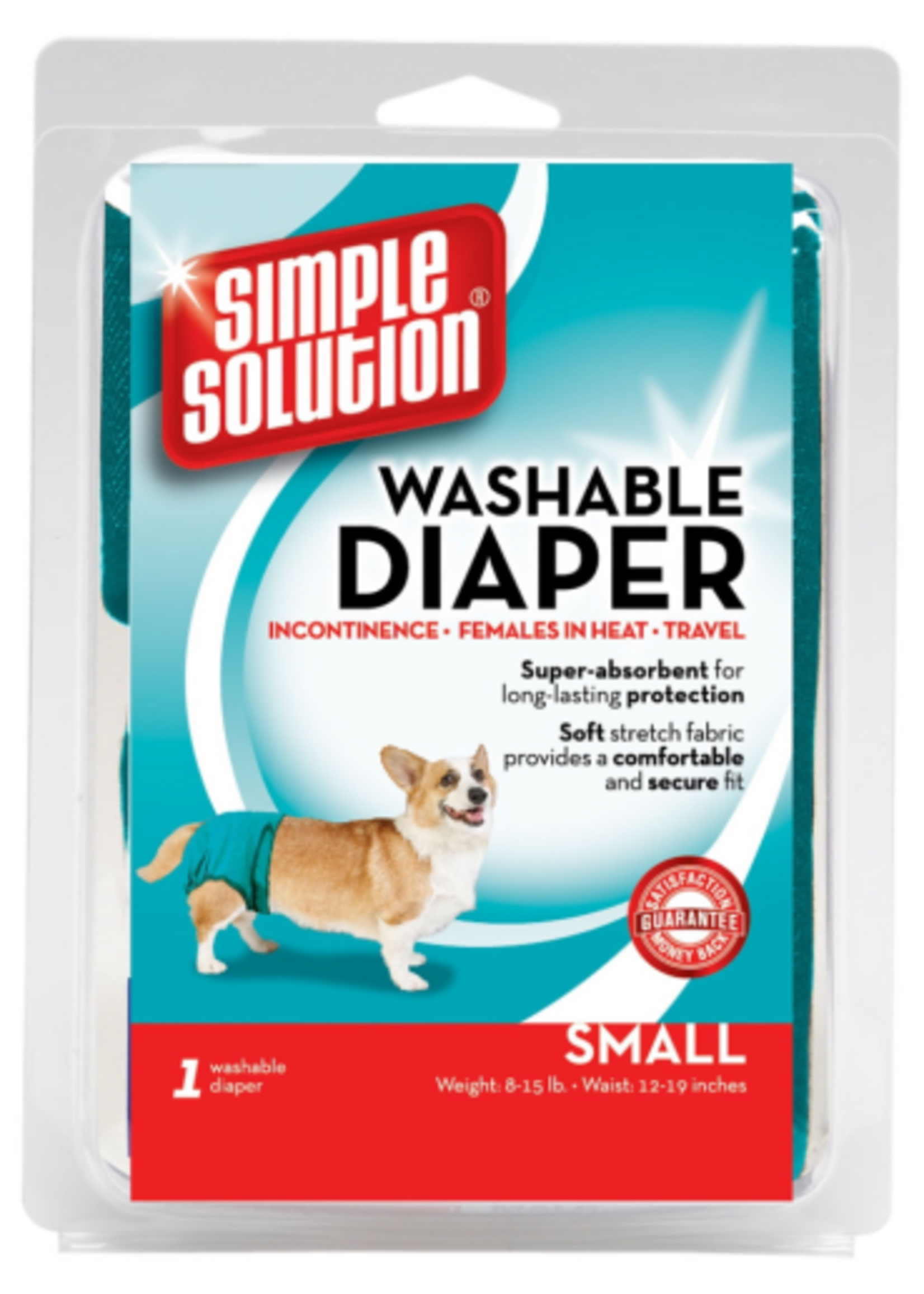 Simple Solution Simple Solution Washable Female Dog Diaper - Small, 1 Pack