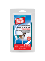 Simple Solution Simple Solution Washable Male Dog Diaper Absorbent Male Wrap - Small, 1 Pack