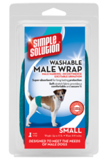 Simple Solution Simple Solution Washable Male Dog Diaper Absorbent Male Wrap Small 1 Pack