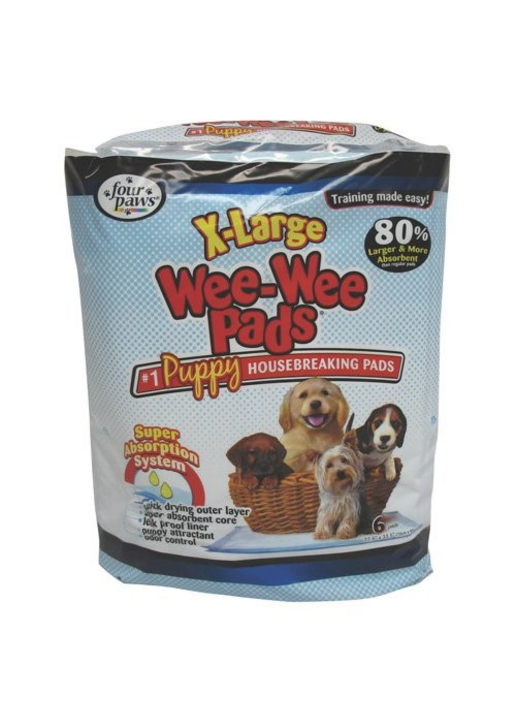 Four Paws Wee-Wee Superior Potty Training Dog & Puppy Pads - XL, 6 Count