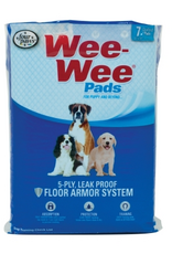Four Paws Wee-Wee Pads 7 pack White 22  x 23  x 0.1