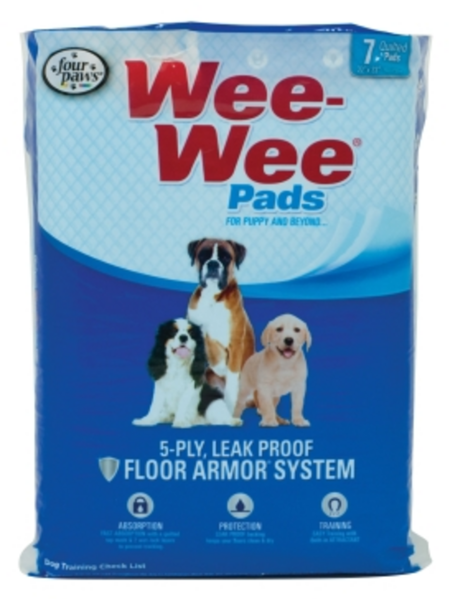 Four Paws Wee-Wee Pads 7 pack White 22  x 23  x 0.1