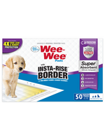 Four Paws Wee-Wee Insta-Rise Border Potty Training Dog & Puppy Pads - 50 Count