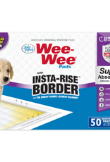 Four Paws Wee-Wee Insta-Rise Border Potty Training Dog & Puppy Pads  Pet Pee Pads  50ct
