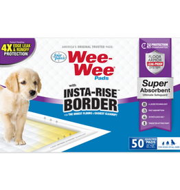 Four Paws Wee-Wee Insta-Rise Border Potty Training Dog & Puppy Pads  Pet Pee Pads  50ct