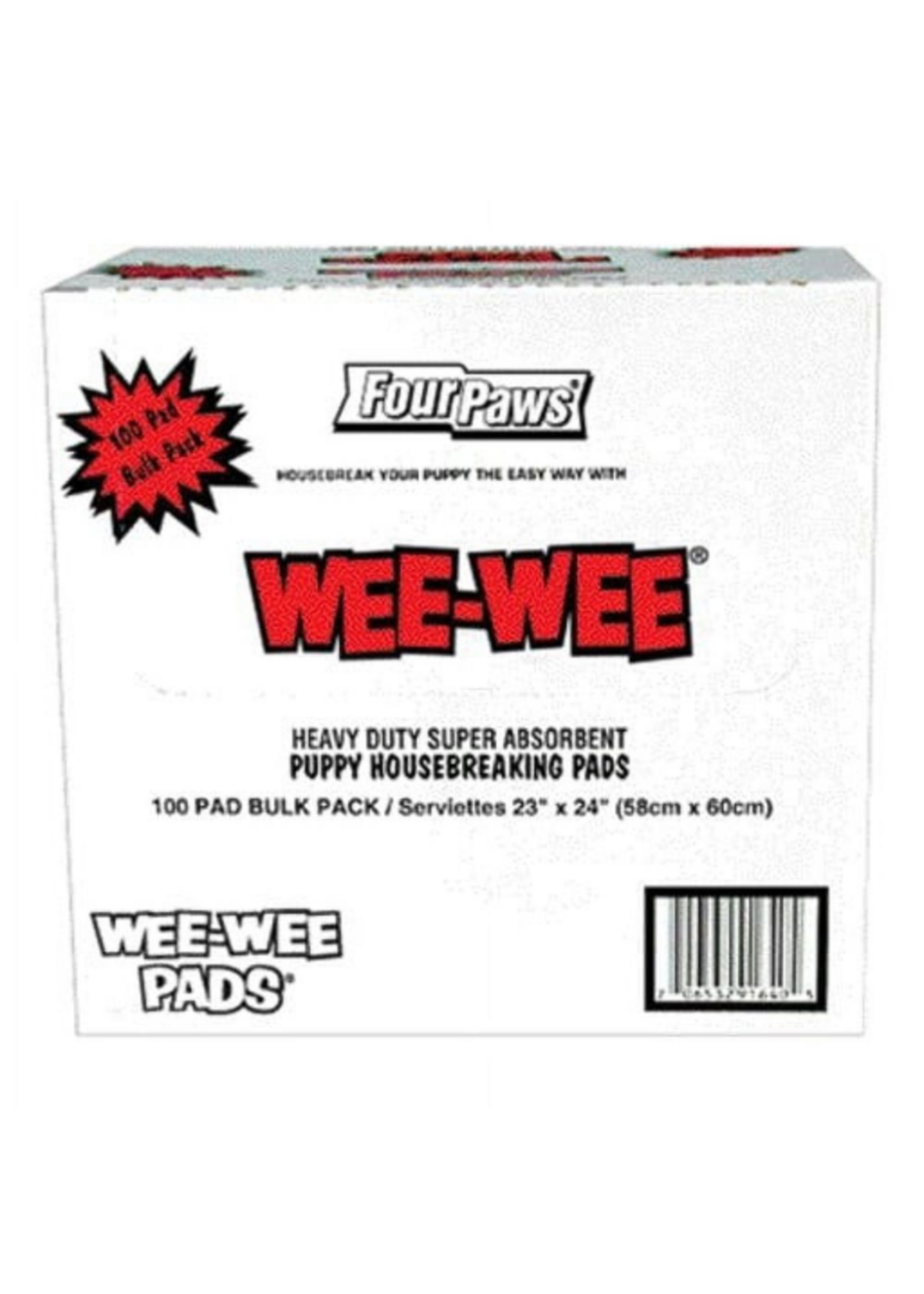 Four Paws Wee-Wee Pads Bulk Pack Box - 100 Count