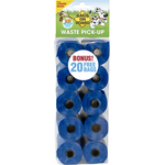 Bags on Board Doggie Clean-up Bags, 140 Count, 9 in, Blue