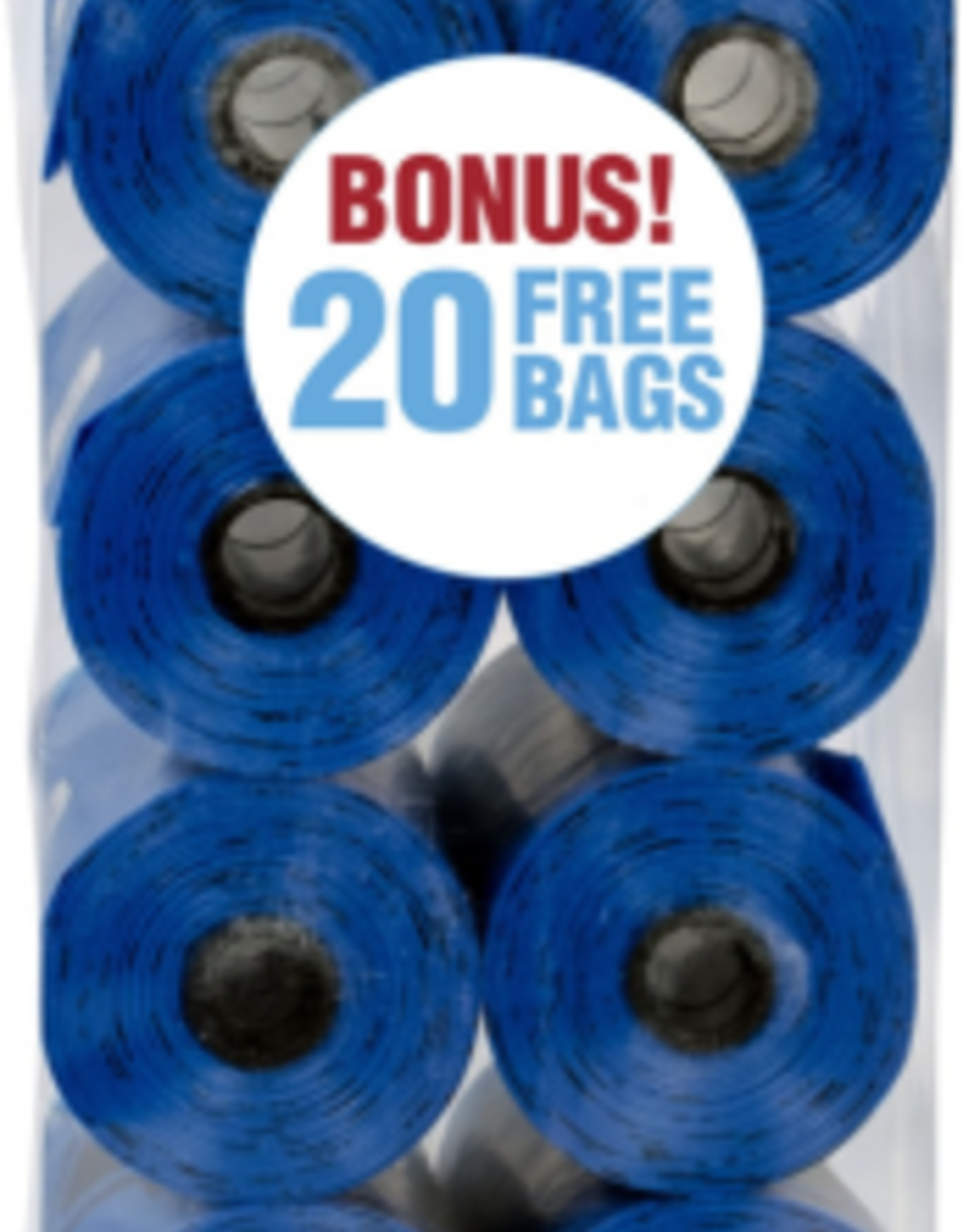 Bags on Board Doggie Clean-up Bags, 140 Count, 9 in, Blue