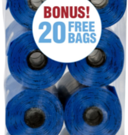 Bags on Board Doggie Clean-up Bags, 140 Count, 9 in, Blue
