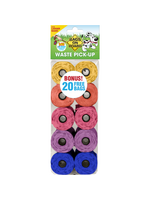 Bags on Board Multicolor Doggie Clean-up Bags, 140 Count, 9 in