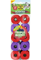 Bags on Board Triple Berry Scented Refill Bags, 140 Count, Red / Purple