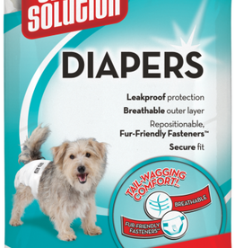 Simple Solution Simple Solution Disposable Dog Diapers for Female Dogs | Super Absorbent Leak-Proof Fit | Small | 12 Count