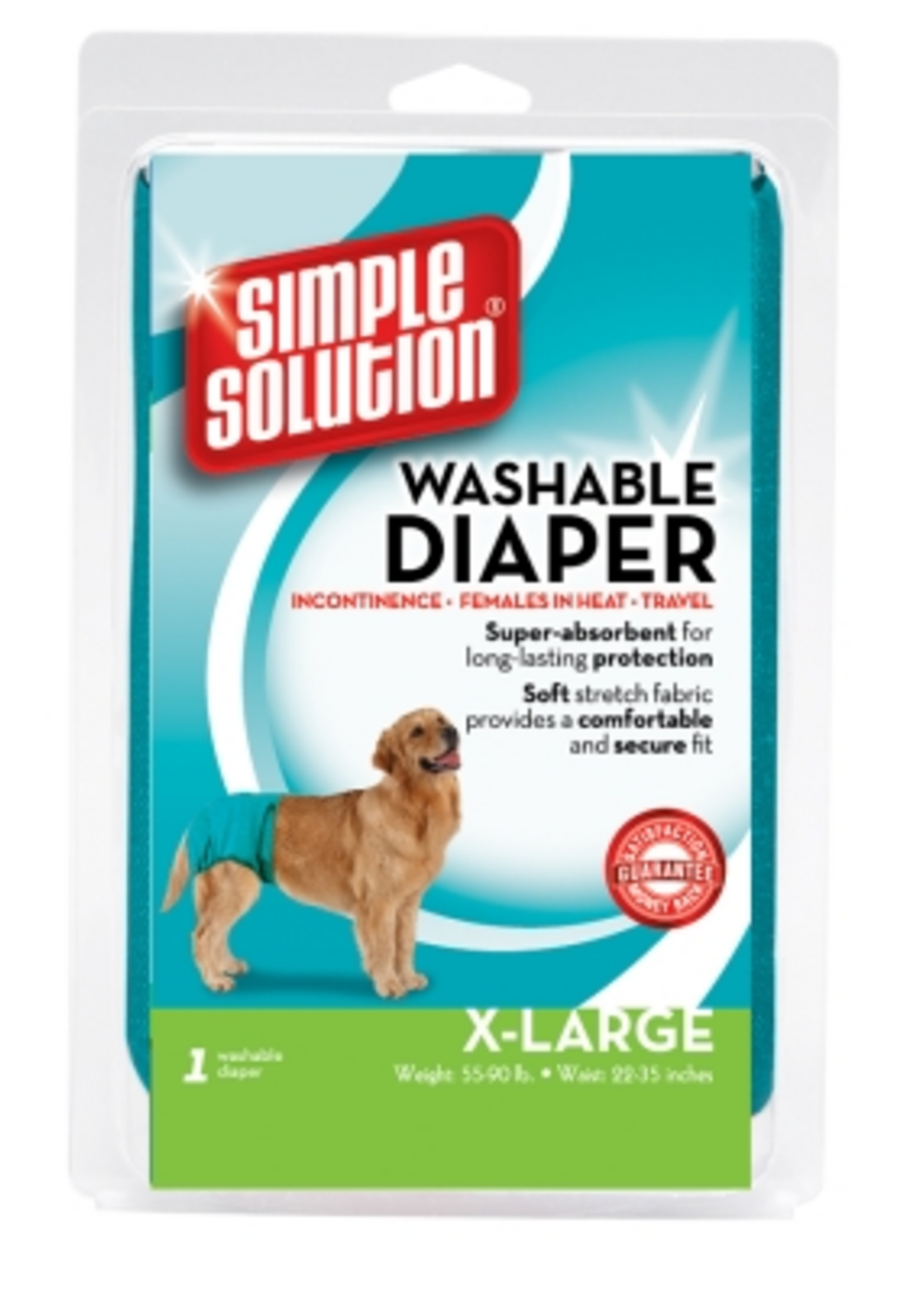 Simple Solution Simple Solution Washable Female Dog Diaper - Extra Large, 1 pack
