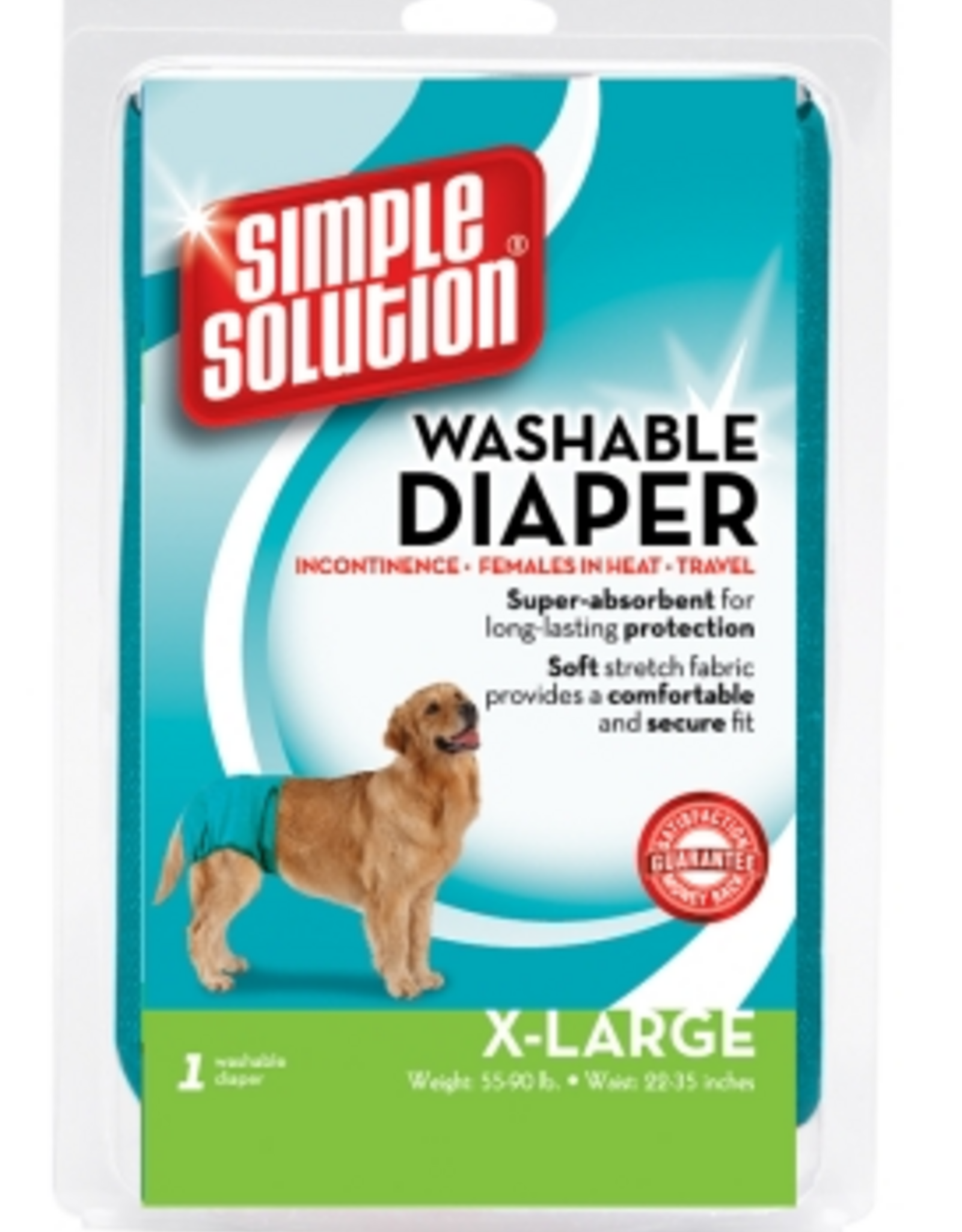 Simple Solution Simple Solution Washable Female Dog Diaper - Extra Large, 1 pack