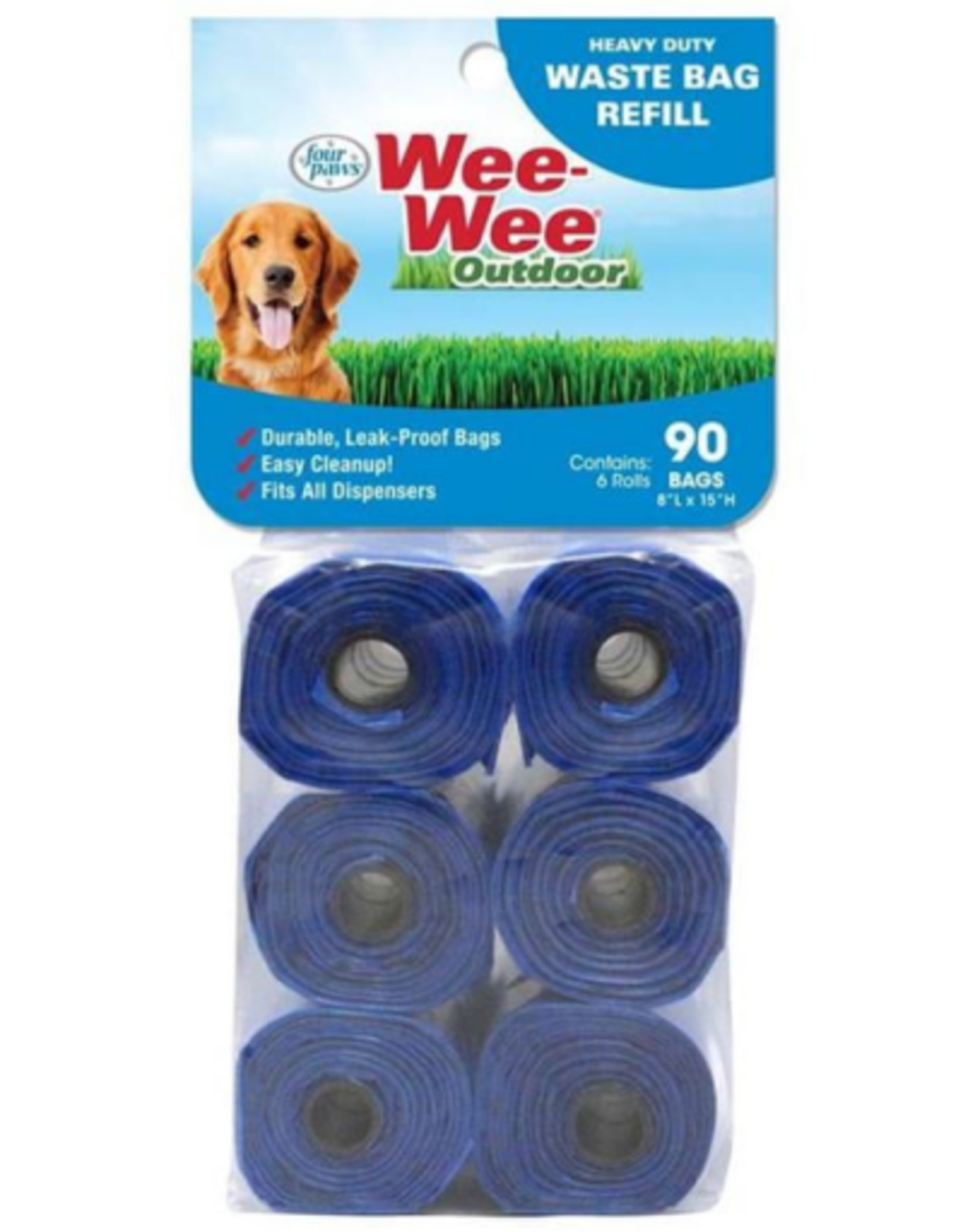 Four Paws Wee-Wee Outdoor Heavy Duty Waste Bags - 90 Count