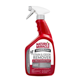 Nature's Miracle Nature's Miracle Advanced Platinum Stain & Odor Remover & Virus Disinfectant - 32 oz