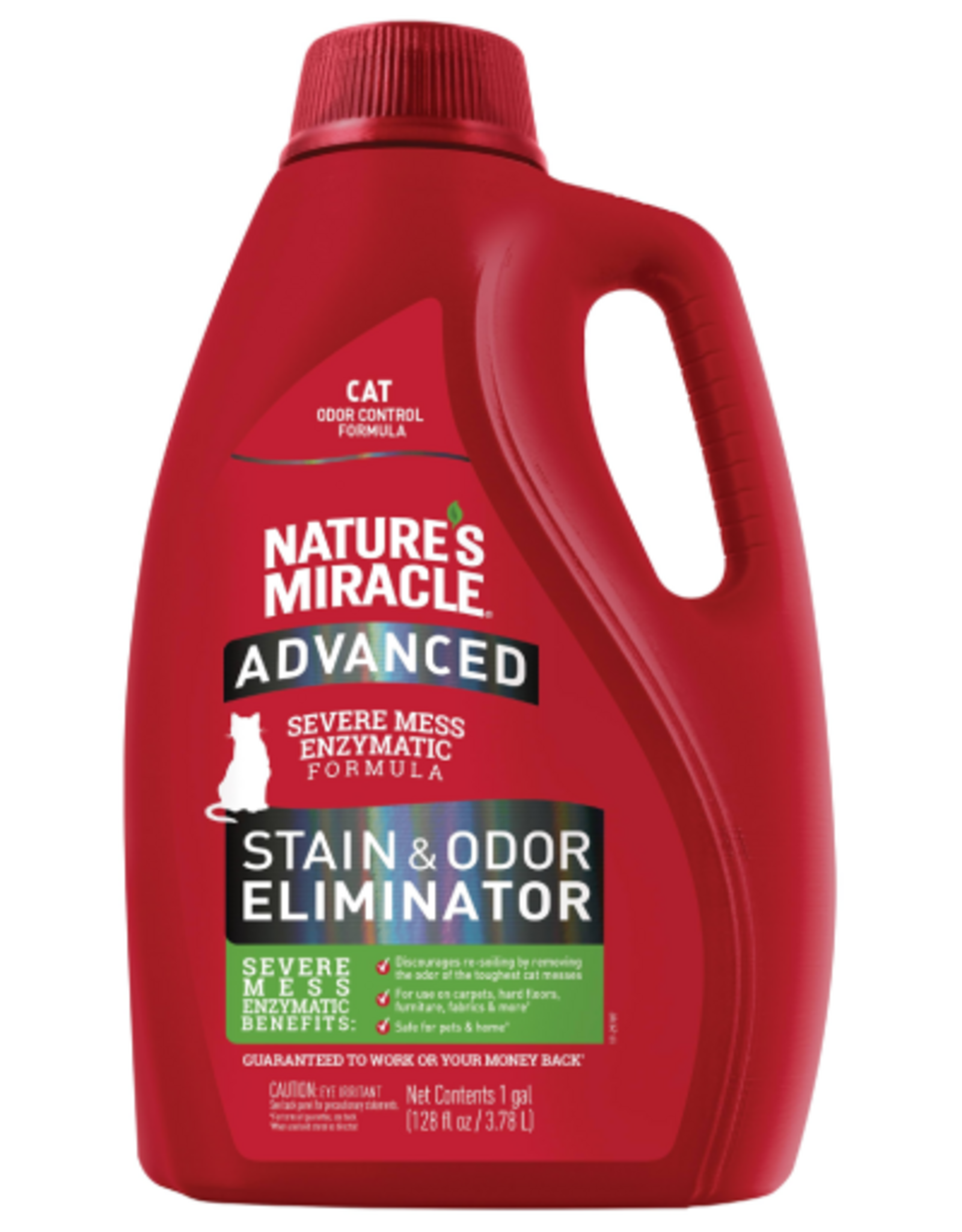 Nature's Miracle Nature's Miracle Just For Cat Advanced Stain & Odor Remover with Severe Mess Enzymatic Formula, 128 oz