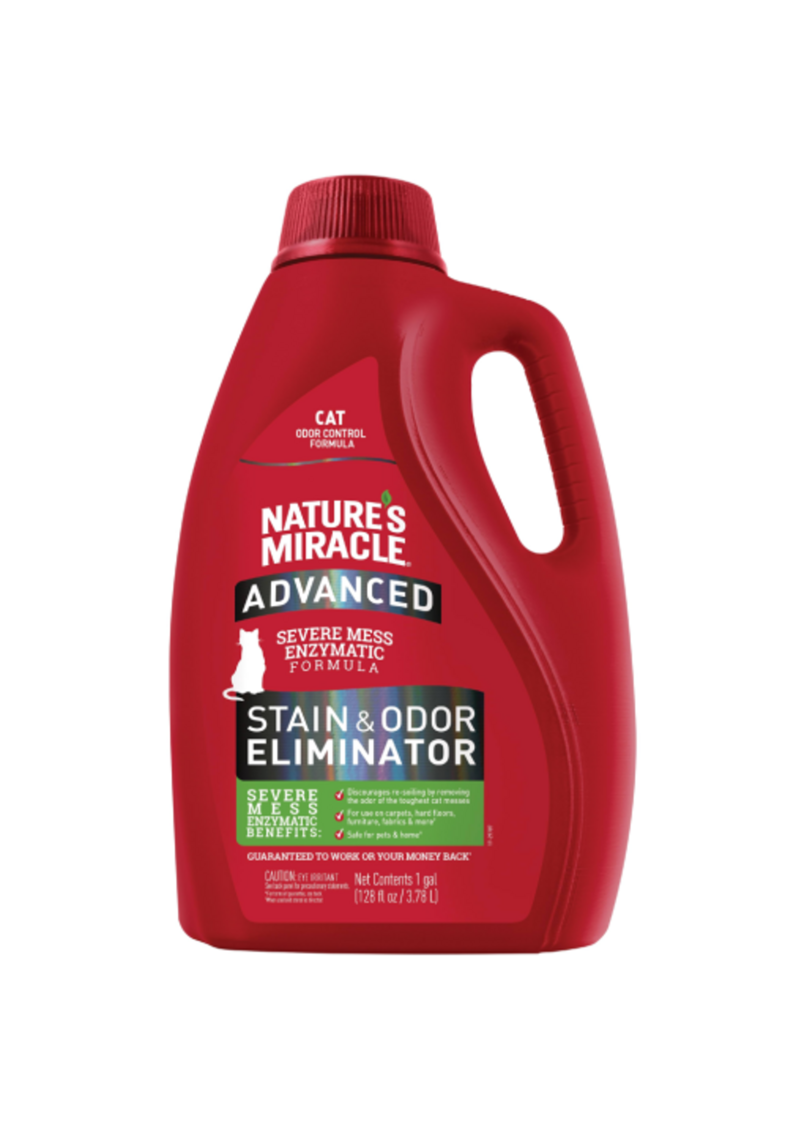 Nature's Miracle Nature's Miracle Just For Cat Advanced Stain & Odor Remover with Severe Mess Enzymatic Formula, 128 oz