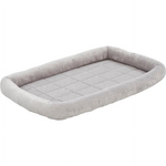 MidWest Quiet Time Diamond Stitch Bed with Elastic Bands Gray - 42"
