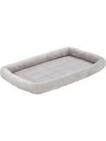 MidWest Quiet Time Diamond Stitch Bed with Elastic Bands Gray - 42"