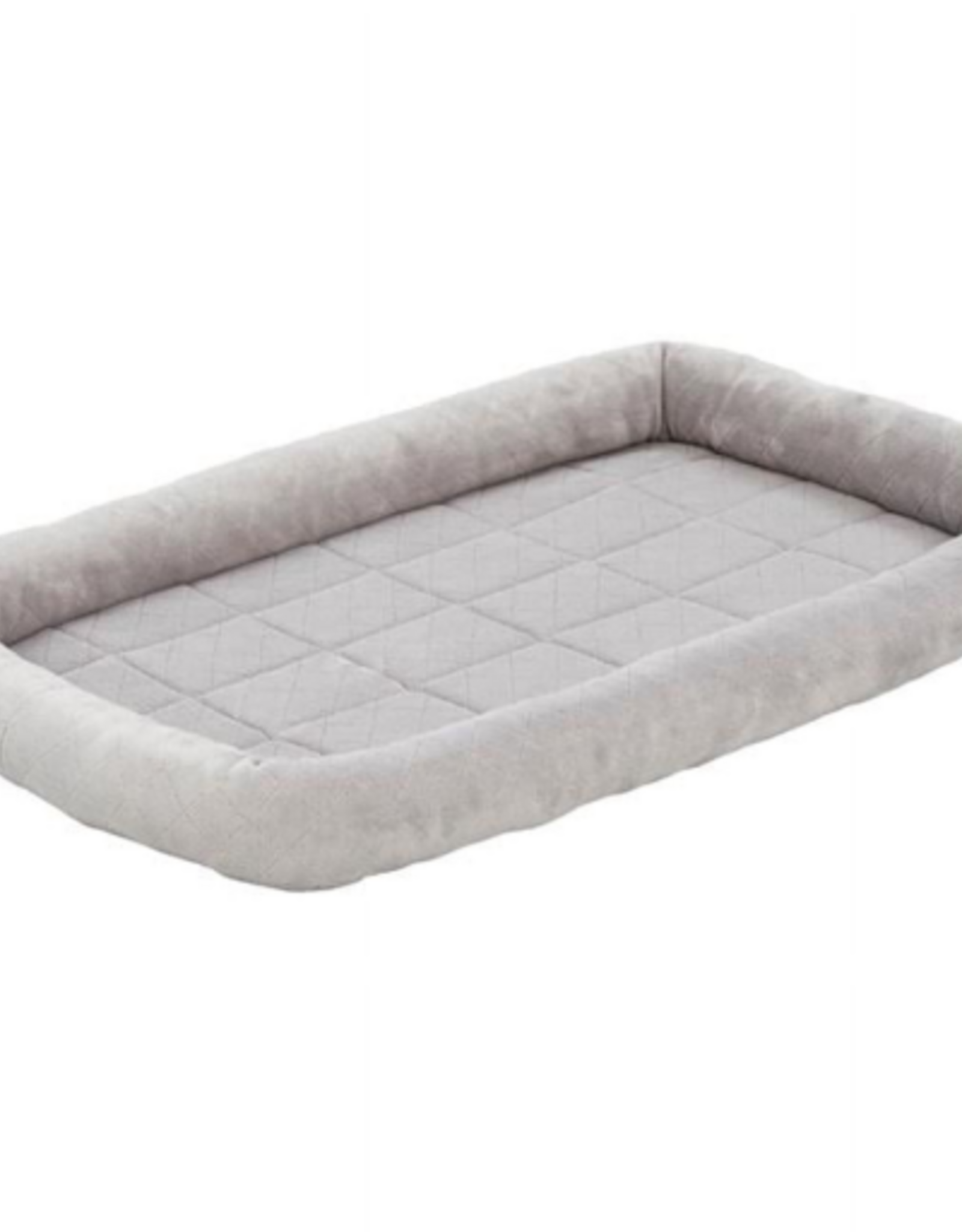 MidWest Quiet Time Diamond Stitch Bed with Elastic Bands Gray - 42"