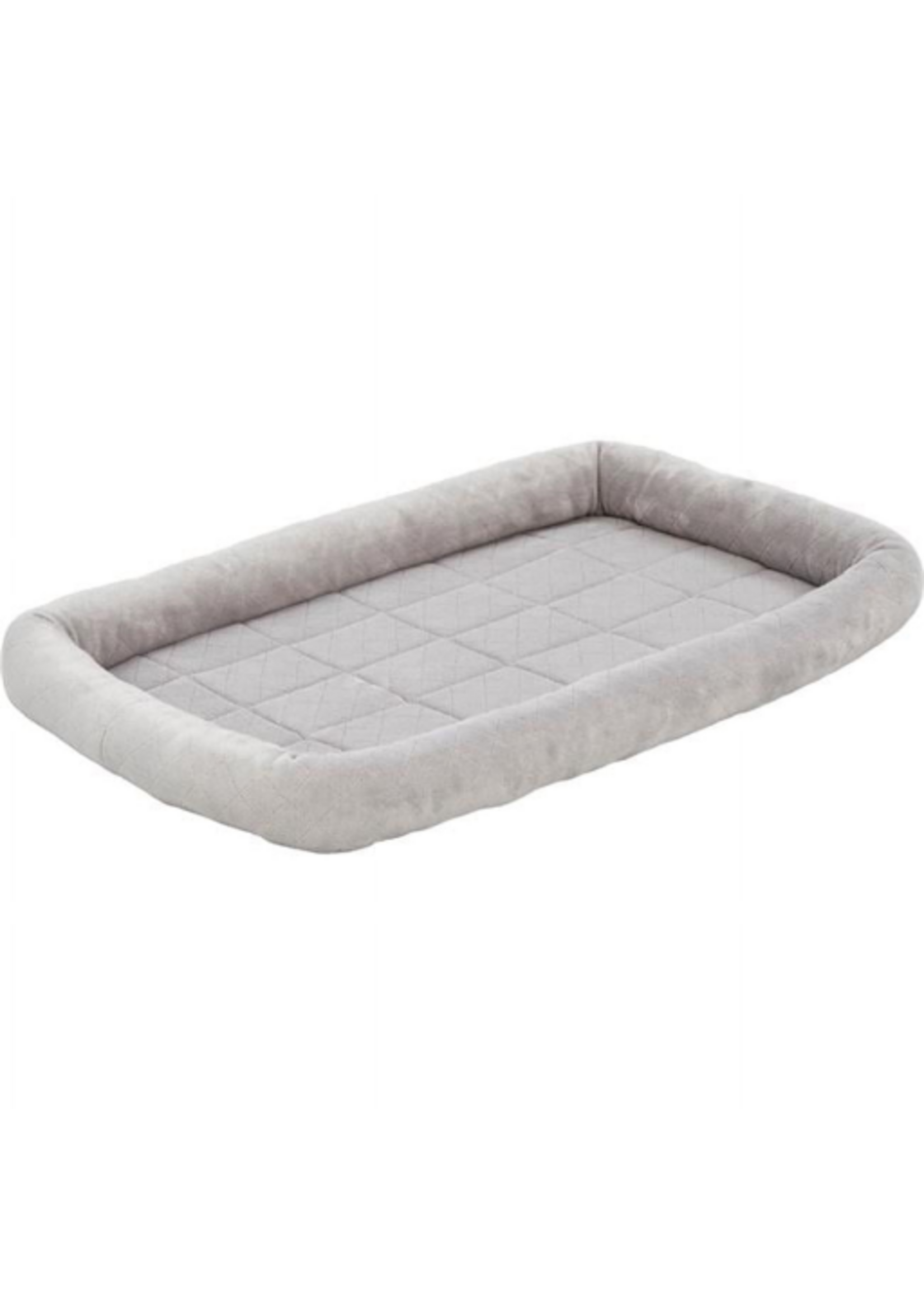 MidWest Quiet Time Diamond Stitch Bed with Elastic Bands Gray - 42"
