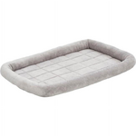 MidWest Quiet Time Diamond Stitch Bed with Elastic Bands Gray - 36"