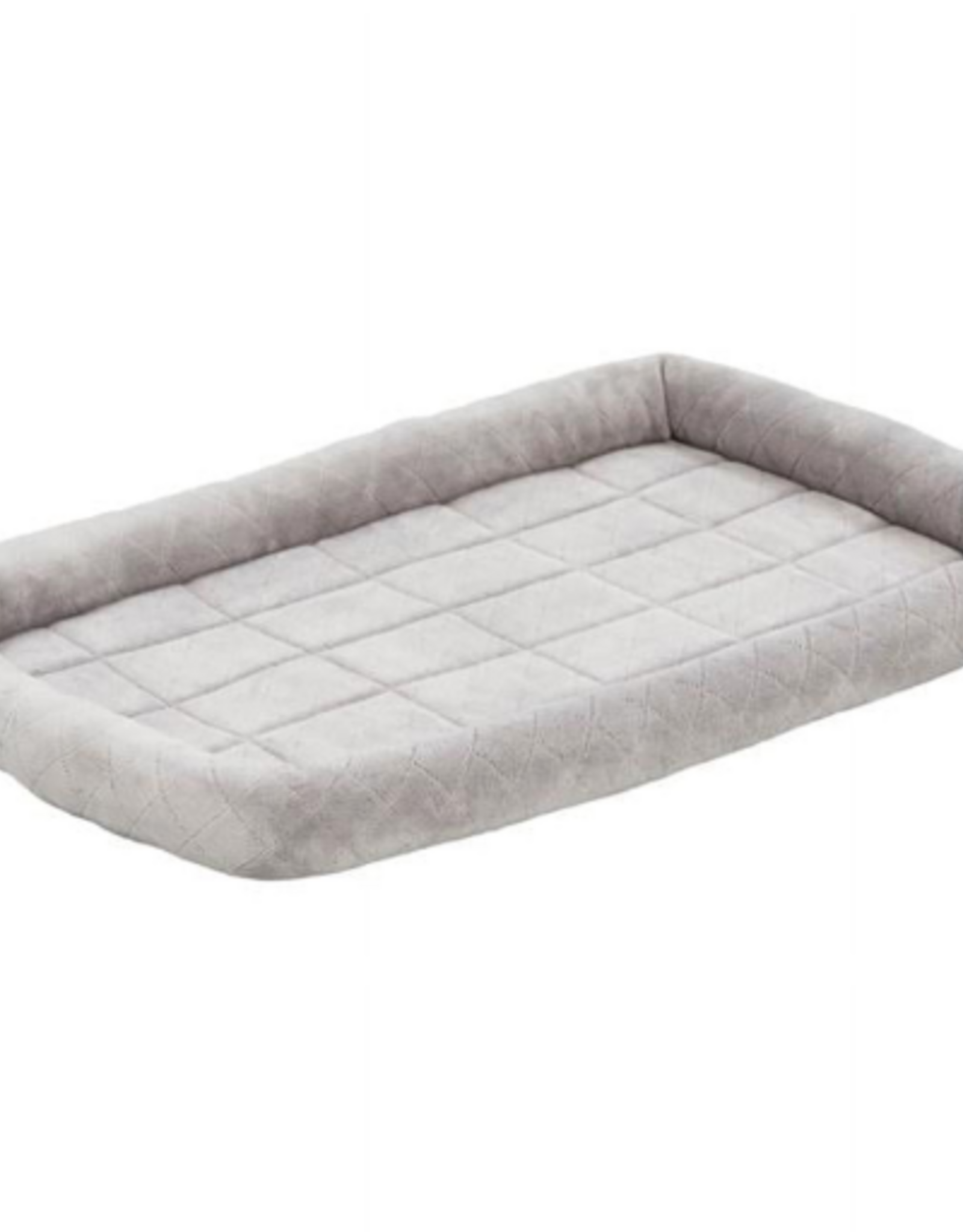 MidWest Quiet Time Diamond Stitch Bed with Elastic Bands Gray - 36"